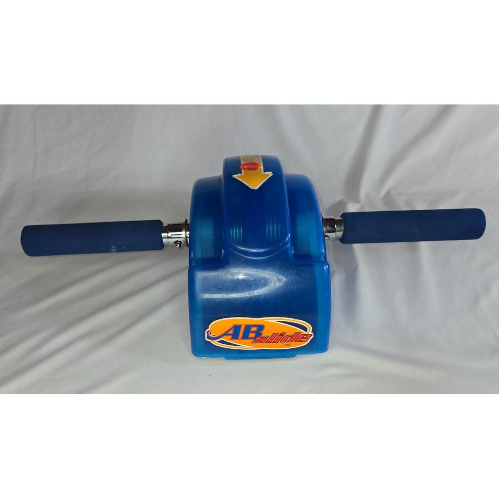 The Original Ab Slide Abdominal Roller Workout Exercise Machine Blue Vintage